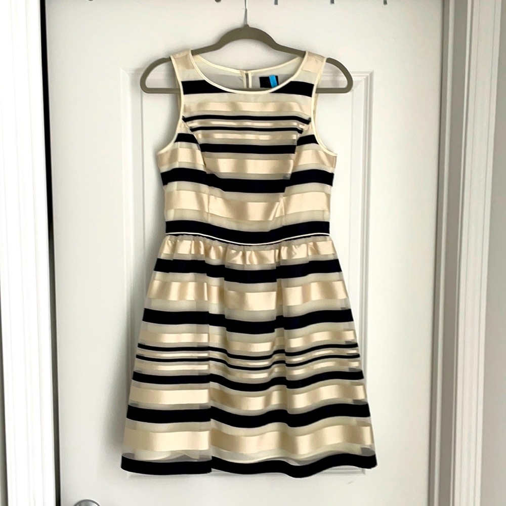 Banana Republic Striped Fit and Flare Dress